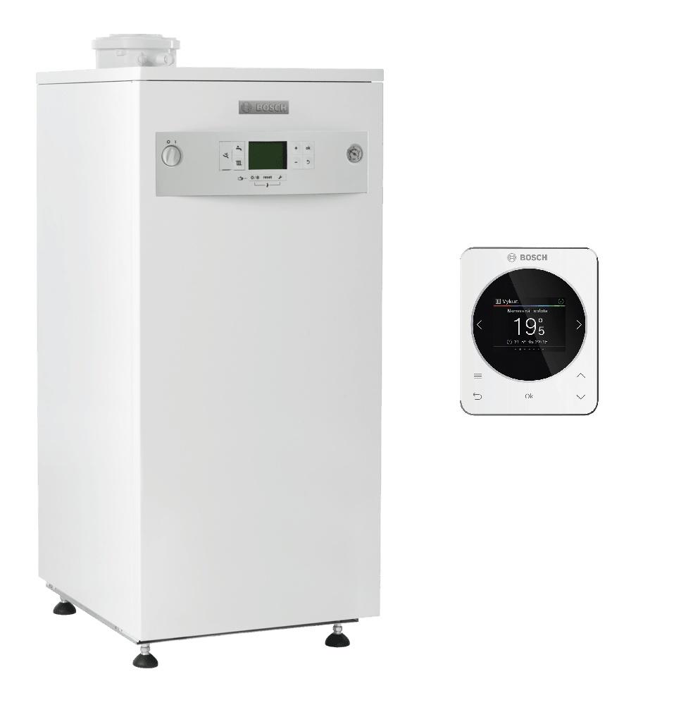 Kotol plyn.kondenz. stacionárny bez TÚV, 16kW 3000F 16 s ekvit. reguláciou  CR120, Bosch