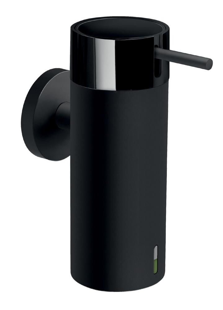Dávkovač mydla SMILE, čierny kovový Novaservis
