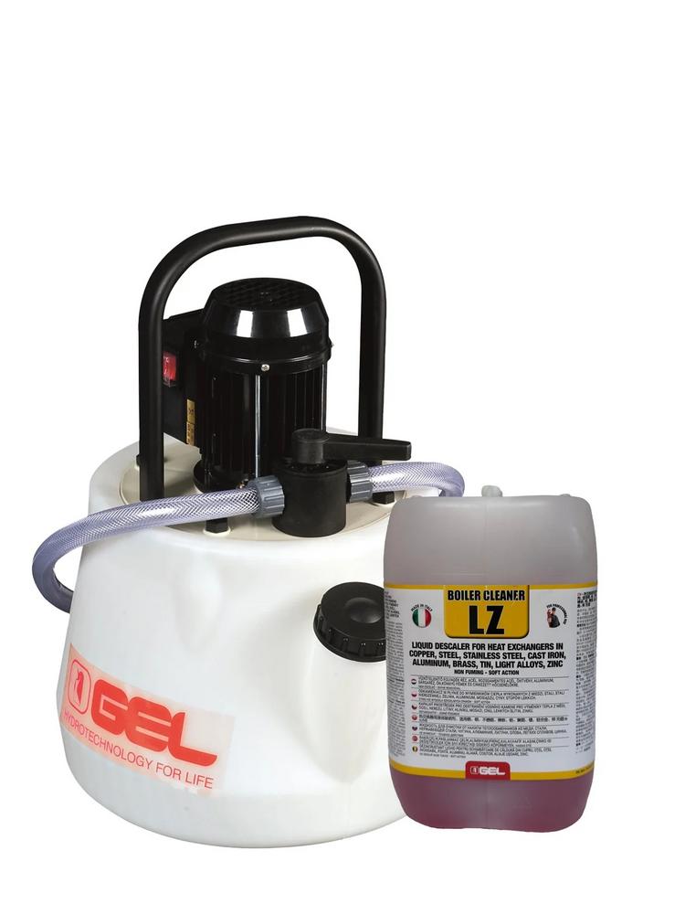 Ivar Čisticí čerpadlo - pro odstraňování usazenin - 24l + GEL.BOILER CLEANER L.Z., 10kg *AF*